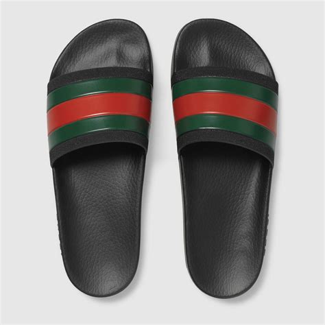 gucci black men slides|men's Gucci slides cheap.